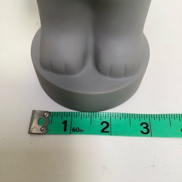 Kam Kam Cat Coin Bank Stands 7/5 Inches Tall in Cool Cat Gray Save With Kam Kam - Picture 3 of 6